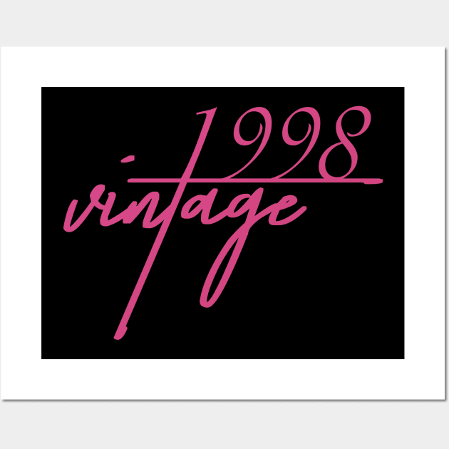 1998 Vintage. 22th Birthday Cool Gift Idea Wall Art by FromHamburg